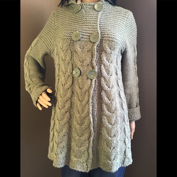 BCBGMaxAzria Sweaters - BCBG Maxazria Sage Cable knit Sweater/Coat